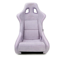 NRG FRP Bucket Seat (Large) Prisma-Chromatic Lilac Vegan Suede w/ Chameleon back