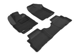 3D MAXpider 2011-2013 Kia Soul Kagu 1st & 2nd Row Floormats - Black