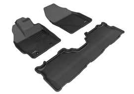 3D MAXpider 2012-2017 Toyota Prius V Kagu 1st & 2nd Row Floormats - Black