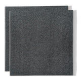 Two 17 inch by 18 inch sheets of Boom Mat Acoustic Tile.