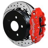 Wilwood 18-21 Jeep Wrangler Narrow Superlite 4R Rear Brake Kit SRP 13.50in Rotor w/Lines - Red