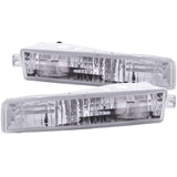 Euro Parking Lights - Clear Lens - Chrome Housing - Pair
