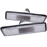 Side Marker Light Assembly - Clear Lens - Pair - Chrome