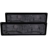 Parking Light Assembly - Euro - Smoke Lens - Black Housing - Pair
