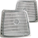 Side Marker Light Assembly - Euro - Clear Lens - Pair - Chrome