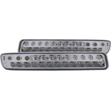 Parking Light Assembly - LED - Clear Lens - Chrome Housing - Pair