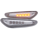 Side Marker Light Assembly - LED - Smoke Lens - Chrome