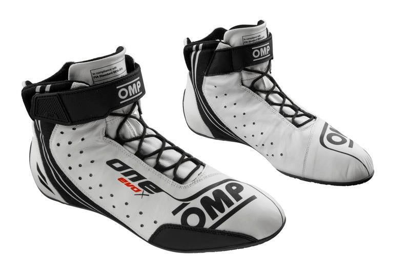 OMP ONE EVO X SHOES MY2024 FIA 8856-2018 BLACK SIZE 42