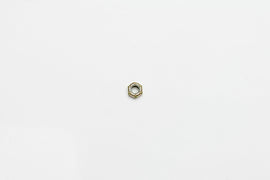 Wilwood nut 5/16-24 nylock shoulder std pattern zinc type ii gold