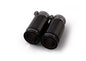 Remus Stainless Steel 84mm Black Chrome Straight w/Carbon Insert Tail Pipe Set (Pair)