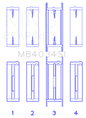 King Engine Bearings Ford 232 (Size 0.25) Main Bearing Set