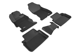 3D MAXpider 2017-2019 Subaru Impreza Kagu 1st & 2nd Row Floormats - Black