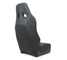 Load image into Gallery viewer, NRG Defender Water Resistant Steel Frame Suspension Seats Black w/ Black Trim &amp; Yellow Embroidery