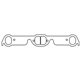 Cometic Pontiac 326-455 CI V8 .043in Copper Exhaust Manifold Gasket Set - 2.000in x 1.550in D-Ports