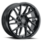 Method Raised MR801 22x10 / 8x180 BP / -18mm Offset / 124.1mm Bore - Gloss Black Milled Wheel