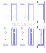 Load image into Gallery viewer, King Engine Bearings Nissan KA-24DE (Size 0.50 Oversized) Performance Main Bearing Set