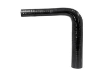 Load image into Gallery viewer, HPS 1/2" - 5/8" ID High Temp 4-ply Reinforced Silicone 90 Degree Elbow Reducer Hose Black (13mm - 16mm ID)