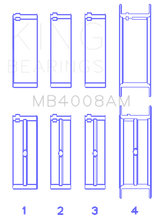 Load image into Gallery viewer, King Engine Bearings Nissan VG20E/VG20DET V6 (Size 0.25) Main Bearing Set