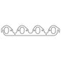 Cometic Ford 385 Series .043in Copper Exhaust Manifold Gasket Set - 2.080in x 1.250in Oval Ports