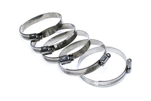 Load image into Gallery viewer, HPS Stainless Steel Worm Gear Liner Clamp Size 80 5pc Pack 4-5/8" - 5-1/2" (117mm-140mm)