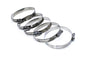 HPS Stainless Steel Worm Gear Liner Clamp Size 80 5pc Pack 4-5/8