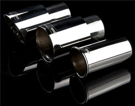 Weapon R Universal Black Exhaust Tips 3in Slant 2.25in Inlet/3in Outlet Neo-Titanium