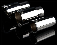 Load image into Gallery viewer, Weapon R Universal Black Exhaust Tips 3.5in Slant 2.5in Inlet/3.5in Outlet Neo-Titanium