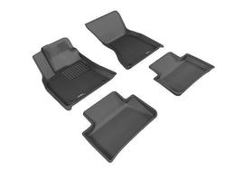 3D MAXpider 2014-2019 Porsche Macan Kagu 1st & 2nd Row Floormats - Black