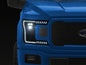 Raxiom 18-20 Ford F-150 LED Halo Surround Headlights with White DRL- Black Housing- Clear Lens