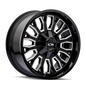 ION Type 152 20x9 / 8x180 BP / 0mm Offset / 124.1mm Hub Black/Milled Wheel