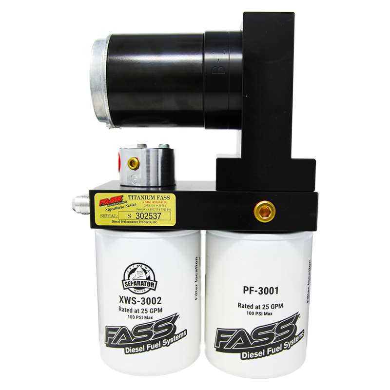 FASS 92-00 GM 2500/3500 Duramax 165gph Titanium Series Fuel Air Separation System TS C08 165G