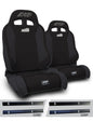 PRP 03-06 Jeep Wrangler TJ Enduro Elite Suspension Seat - Trek Edition - Black (Pair)