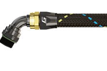 Load image into Gallery viewer, GReddy AN08 60 DEGREE ORB MALE BLACK/GOLD ANODIZED