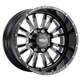 Weld Slingblade 20x9 / 8x180 BP / 0 Offset / 5 BS / 124.3 Bore Gloss Black Milled Wheel