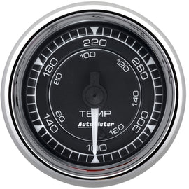 AutoMeter Chrono 2-1/16in 140-380 Degree Temperature Digital Stepper Motor Gauge - Chrome
