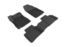 3D MAXpider 2016-2018 Nissan Altima Kagu 1st & 2nd Row Floormats - Black