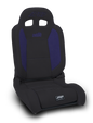 PRP EnduroDaily Reclining Suspension Seat - Black/Purple Vinyl - Driver