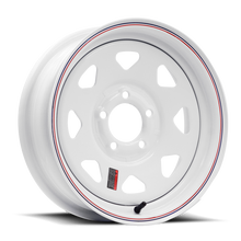 Load image into Gallery viewer, Raceline 80 Series 8 Spoke 16x8in / 8x6.5 BP / 4.5in BS - White
