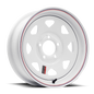 Raceline 80 Series 8 Spoke 16x8in / 8x6.5 BP / 4.5in BS - White