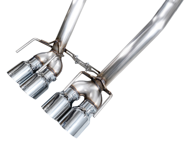 AWE Tuning 05-07 C6 Chevrolet Corvette 6.0L Track Edition Axleback Exhaust w/ Chrome Silver Tips