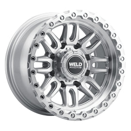 Weld Off-Road Swift 17x9in - 8x170 BP - ET-12 - 125.1mm CB - Gloss Silver Machined Wheel & Ring