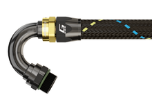 Load image into Gallery viewer, GReddy AN10 150 DEGREE ORB MALE BLACK/GOLD ANODIZED