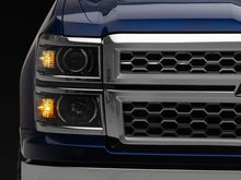 Load image into Gallery viewer, Raxiom 14-15 Chevrolet Silverado 1500 OE Projector Headlights/Chrome Trim- Black- Clear Lens