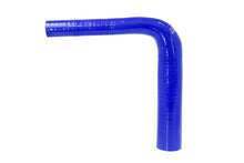 Load image into Gallery viewer, HPS 1/2" - 5/8" ID High Temp 4-ply Reinforced Silicone 90 Degree Elbow Reducer Hose Blue (13mm - 16mm ID)