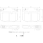 Brembo 16-20 Lexus RC F/ Lexus GS F Rear NAO Brake Pad
