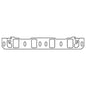 Cometic Ford Windsor .060in Fiber Intake Manifold Gasket Set - 2.100in x 1.280in Port