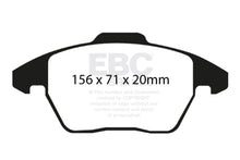 Load image into Gallery viewer, EBC 06-13 Audi A3 2.0 Turbo (Girling rear caliper) Greenstuff Front Brake Pads