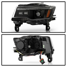 Load image into Gallery viewer, Spyder 14-21 Jeep Grand Cherokee High-Power LED Headlights - Black (PRO-YD-JGC14HIDAP-SBGR-BK)