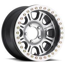 Load image into Gallery viewer, Raceline RT232 Monster 17x8.5in/6x165.1 BP/-25mm Offset/107.95mm Bore - Black &amp; MACH. Beadlock Wheel