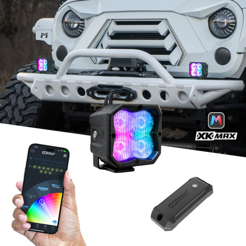 XKGlow RGBW Addressable Cube Light Kit - Fog Beam